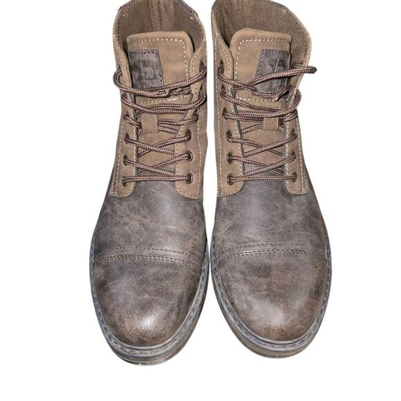 Joe's Jeans Shoes - Joe's Jeans Battle Cappy Brown Boots Mens 8 Womens 9.5 Lace Up